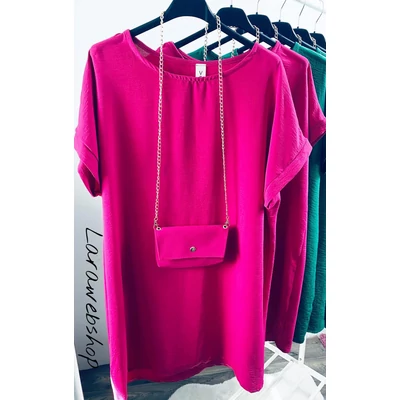 Amanda tunika kis táskával, pink