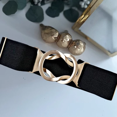 Adél női öv arany csattal