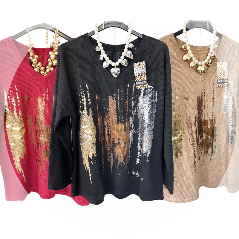 Lara pulóver bézs színben