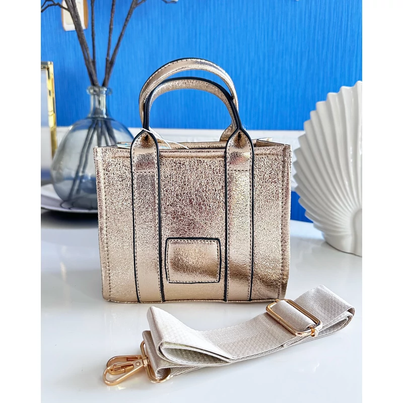 Mini TOTE BAG - arany szín