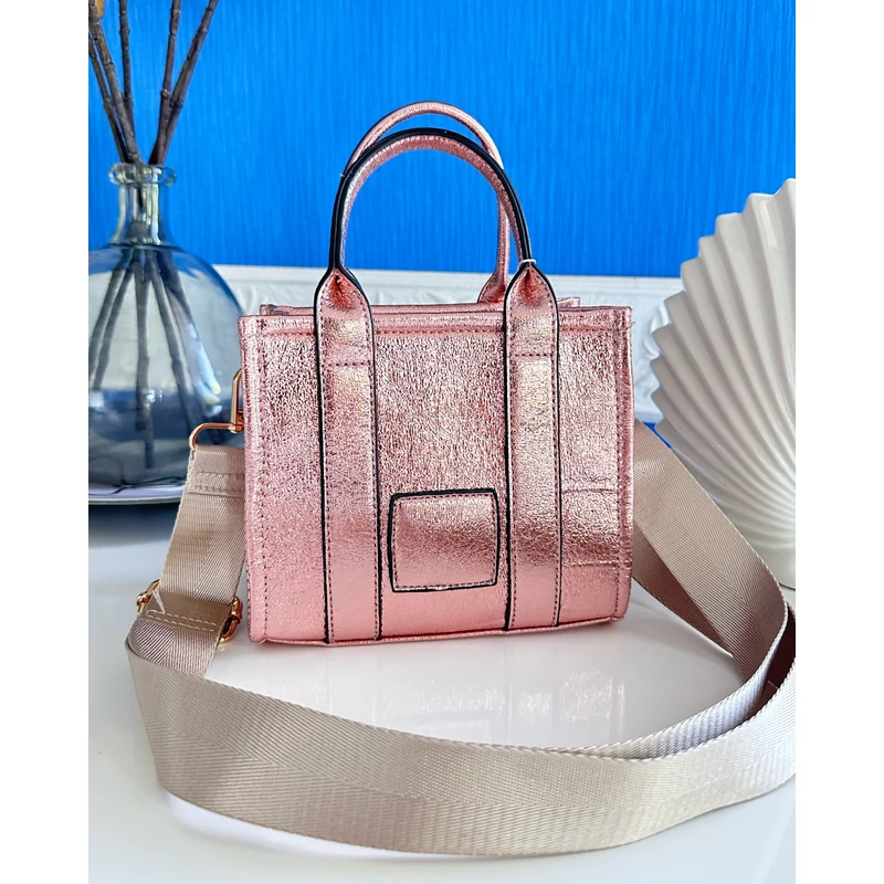 Mini TOTE BAG - rózsaarany szín